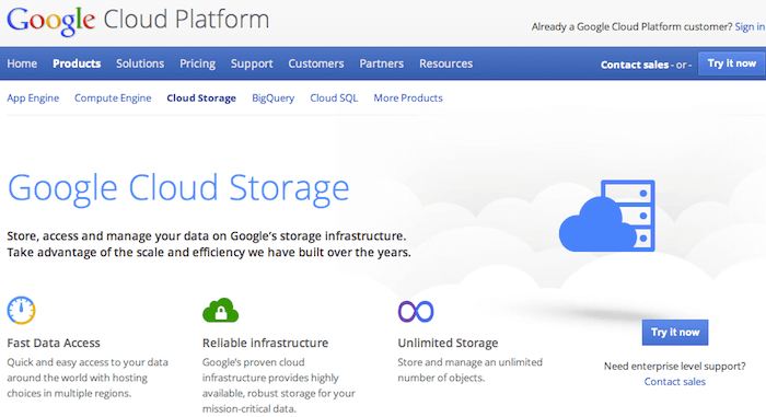 Google Cloud Platform Screenshot